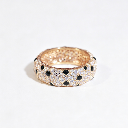[Noble Aura jewelry]PANTHERE SPOTTED FULL DIAMOND RING