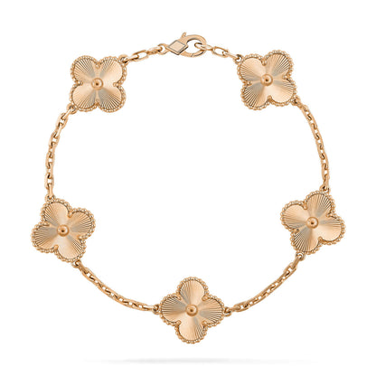 [Noble Aura jewelry]CLOVER 5 FLOWERS LASER BRACELET