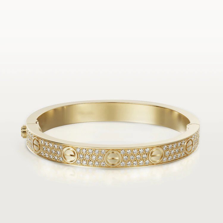 [Noble Aura jewelry]LOVE BRACELET 6.1MM DIAMOND-PAVED