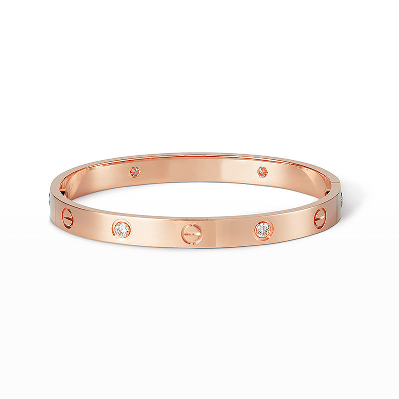 [Noble Aura jewelry]LOVE BRACELET 6.1MM 4 DIAMONDS