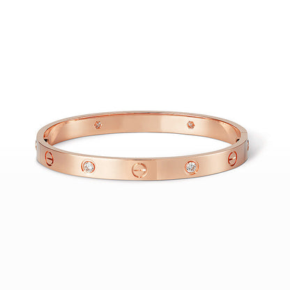 [Noble Aura jewelry]LOVE BRACELET 6.1MM 4 DIAMONDS
