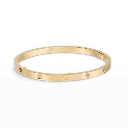 [Noble Aura jewelry]LOVE BRACELET 3.65MM 6 DIAMONDS