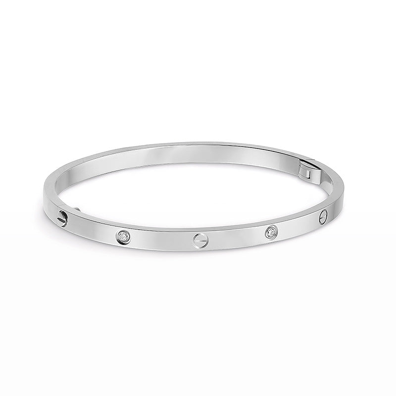 [Noble Aura jewelry]LOVE BRACELET 3.65MM 6 DIAMONDS