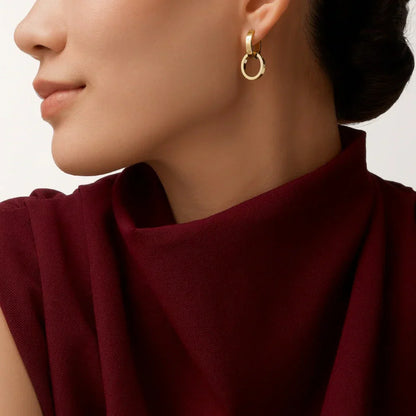 [Noble Aura jewelry]LOVE 3.3MM DANGLE EARRINGS