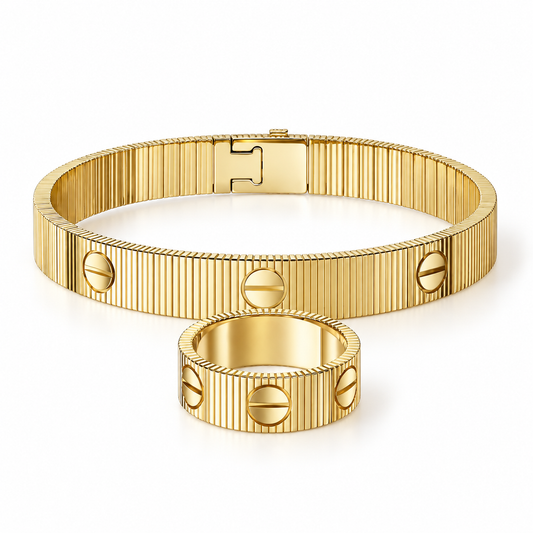 [Noble Aura jewelry]Love Unlimited Bracelet & Ring Set