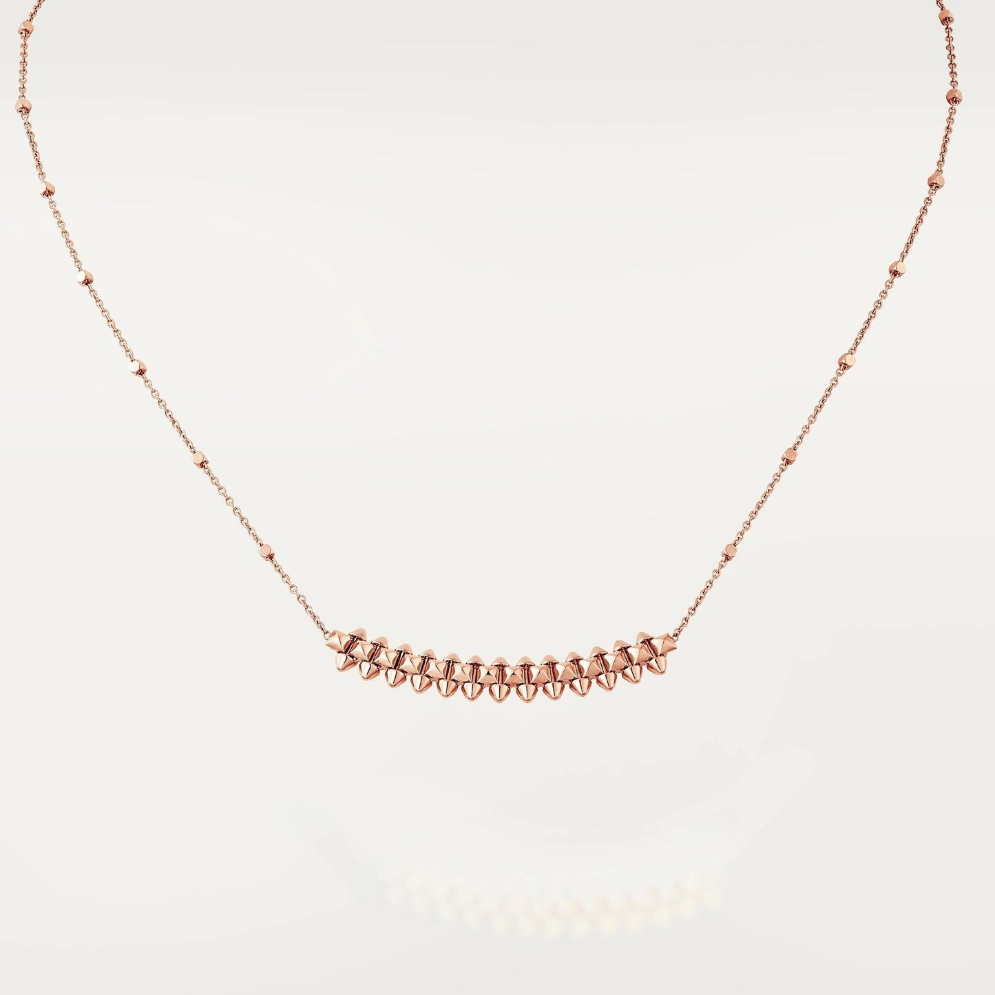 [Noble Aura jewelry]CLASH PINK GOLD NECKLACE