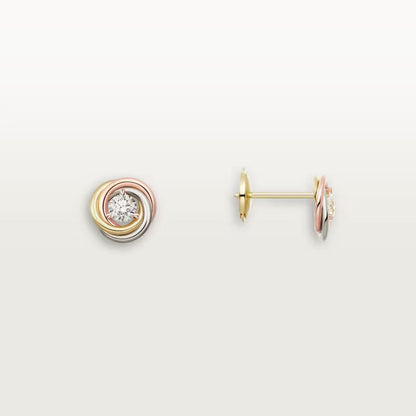 [Noble Aura jewelry]TRINITY STUD DIAMOND EARRINGS