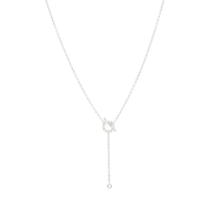 [Noble Aura jewelry]FINESSE SILVER DIAMOND NECKLACE
