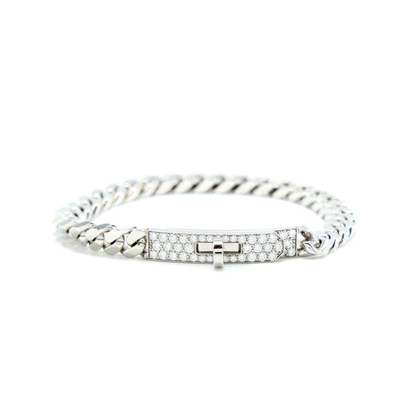 [Noble Aura jewelry]KELLY CHAIN SILVER DIAMOND BRACELET