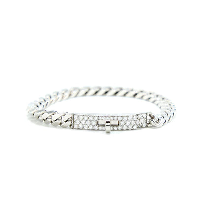 [Noble Aura jewelry]KELLY CHAIN SILVER DIAMOND BRACELET