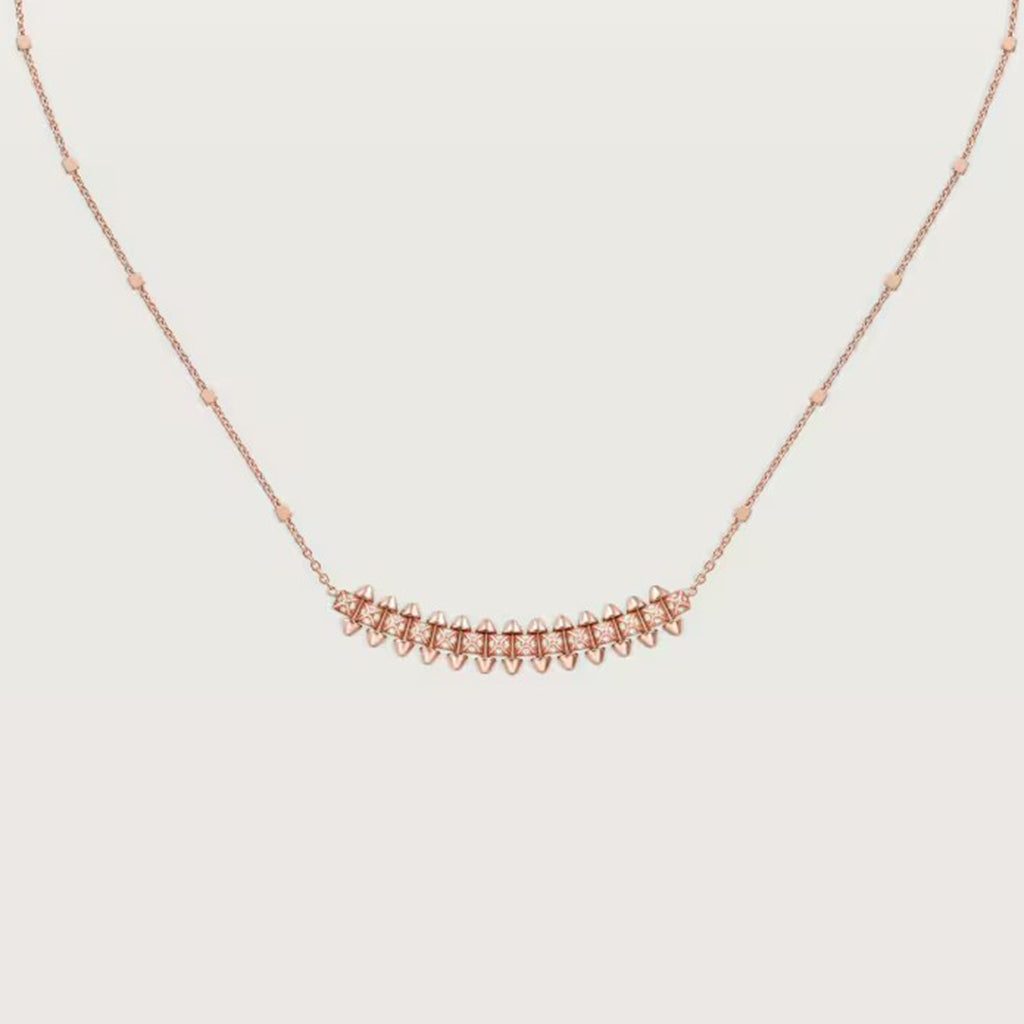 [Noble Aura jewelry]CLASH  SMALL FULL DIAMOND NECKLACE