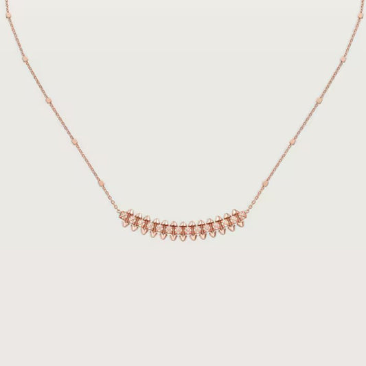 [Noble Aura jewelry]CLASH  SMALL FULL DIAMOND NECKLACE