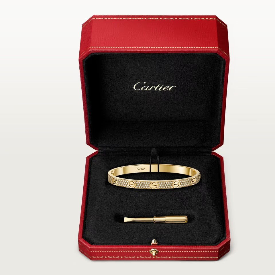 [Noble Aura jewelry]LOVE BRACELET 4.8MM DIAMOND-PAVED