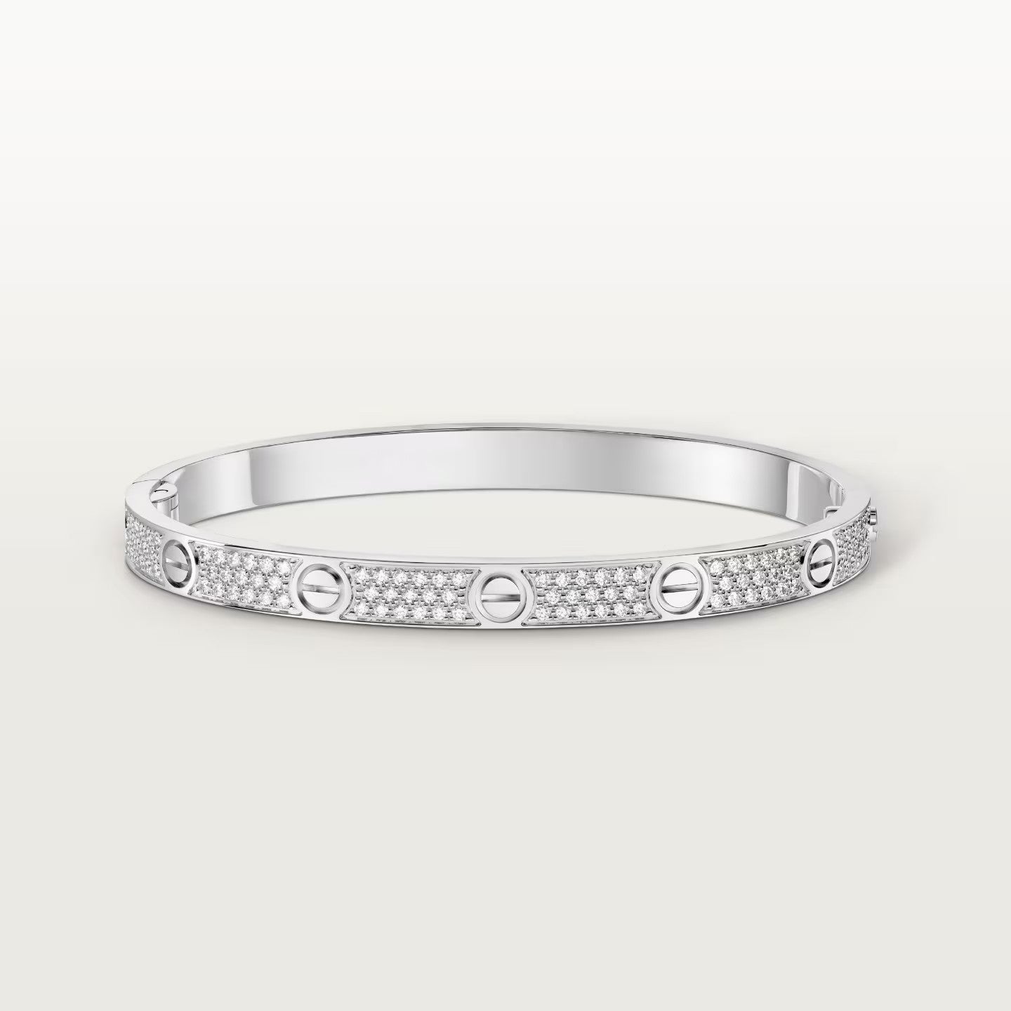 [Noble Aura jewelry]LOVE BRACELET 4.8MM DIAMOND-PAVED
