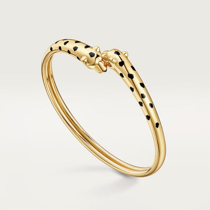 [Noble Aura jewelry]PANTHERE DOUBLE HEADED OPEN BRACELET