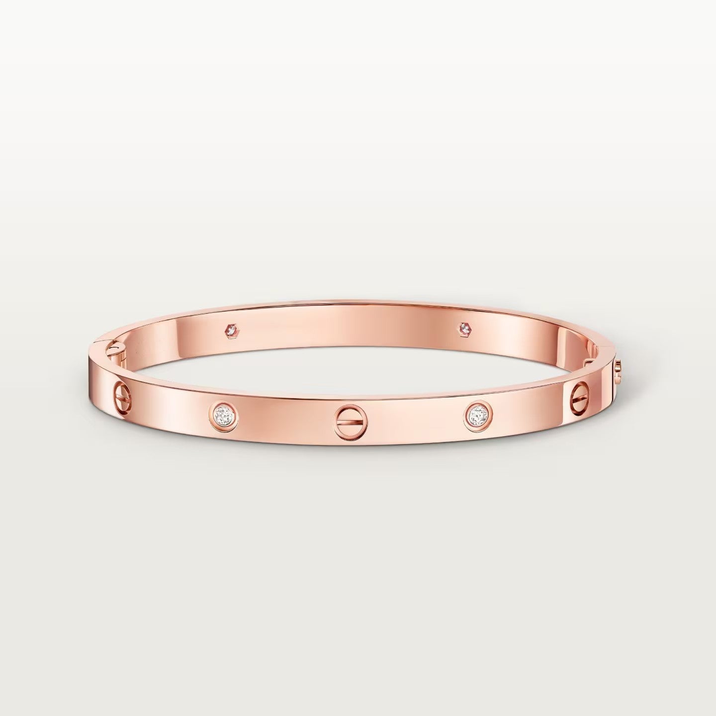 [Noble Aura jewelry]LOVE BRACELET 4.8MM 4 DIAMONDS