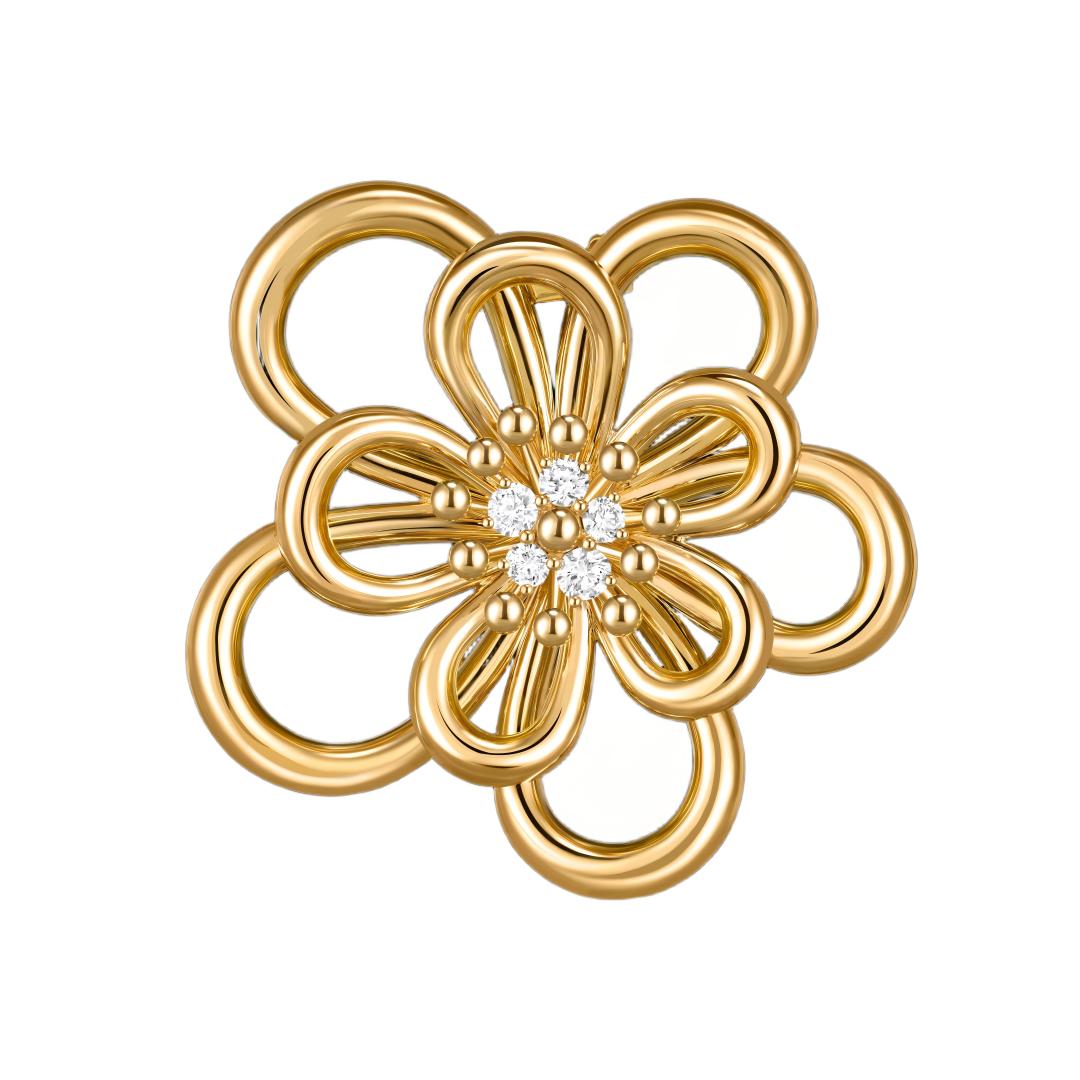 [Noble Aura jewelry]FLOWERLACE NECKLACE 5 DIAMONDS