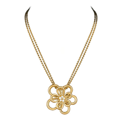 [Noble Aura jewelry]FLOWERLACE NECKLACE 5 DIAMONDS