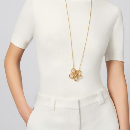 [Noble Aura jewelry]FLOWERLACE NECKLACE 5 DIAMONDS