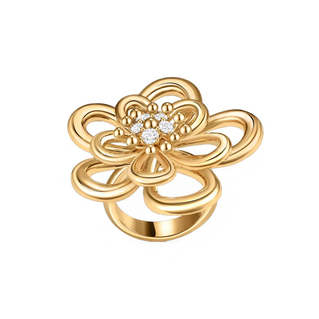 [Noble Aura jewelry] FLOWERLACE RING 5 DIAMONDS