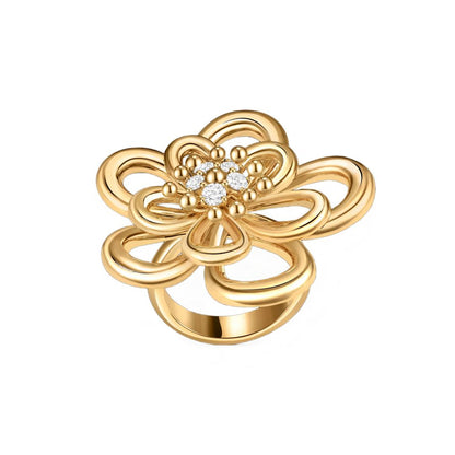 [Noble Aura jewelry] FLOWERLACE RING 5 DIAMONDS