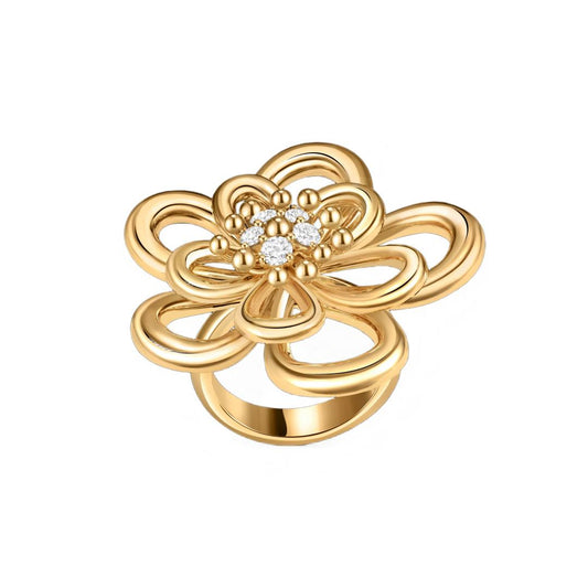 [Noble Aura jewelry] FLOWERLACE RING 5 DIAMONDS