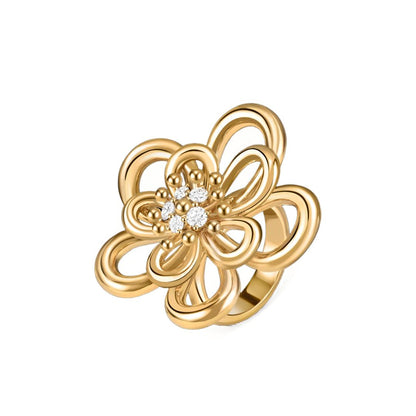 [Noble Aura jewelry] FLOWERLACE RING 5 DIAMONDS