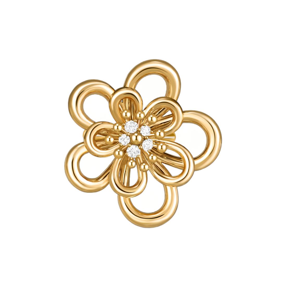 [Noble Aura jewelry] FLOWERLACE RING 5 DIAMONDS