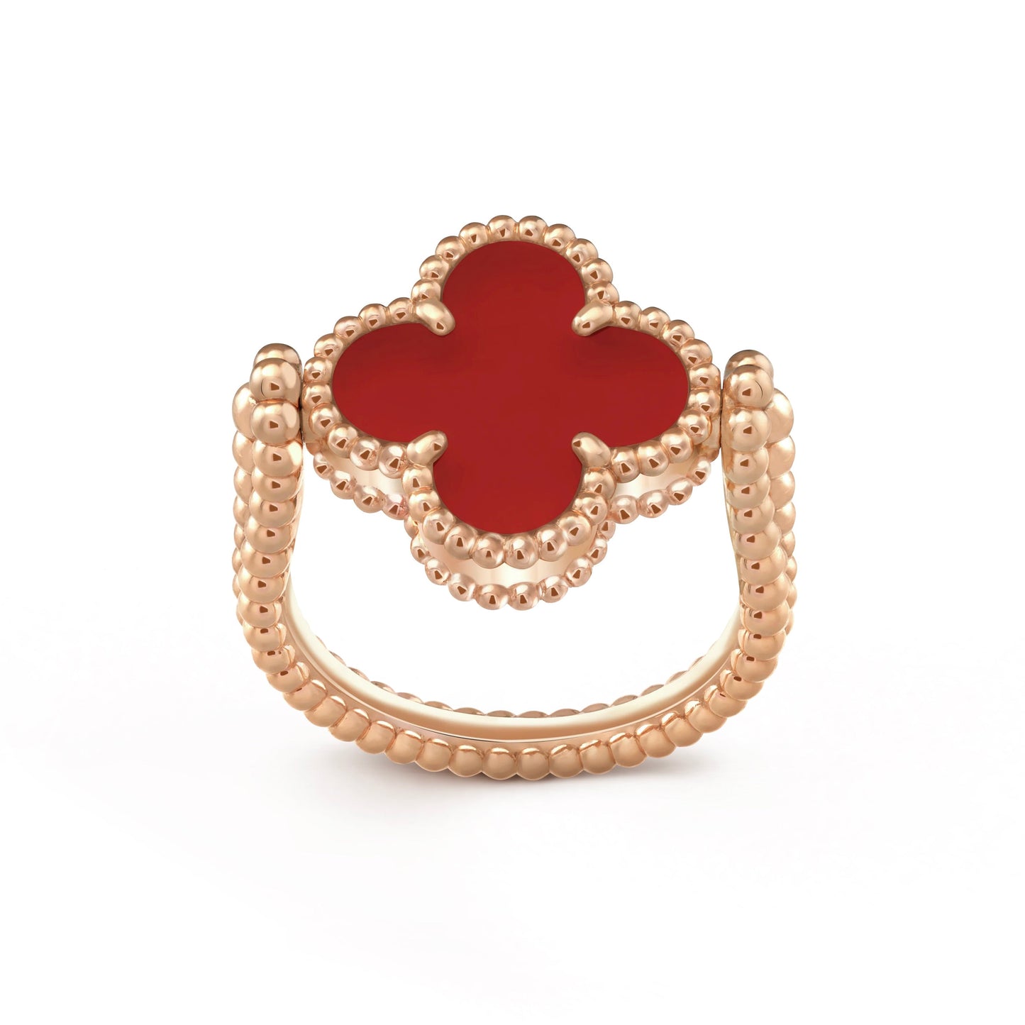 [Noble Aura jewelry]CLOVER RIVERSIBLE PINK GOLD RING