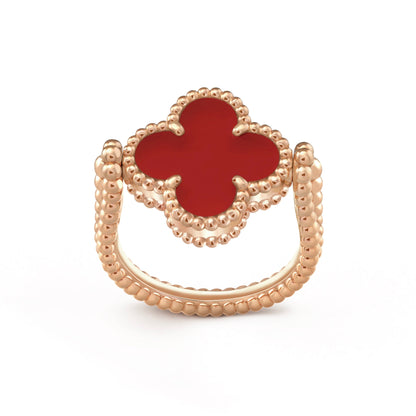 [Noble Aura jewelry]CLOVER RIVERSIBLE PINK GOLD RING