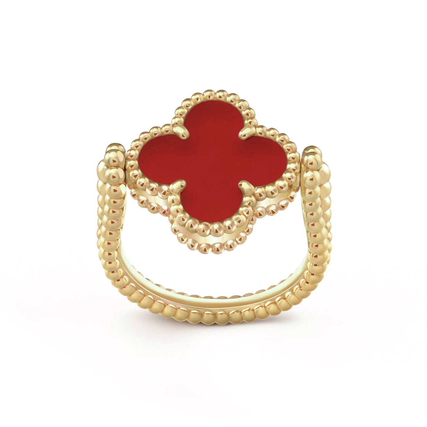 [Noble Aura jewelry]CLOVER RIVERSIBLE RING GOLD COLLECTION