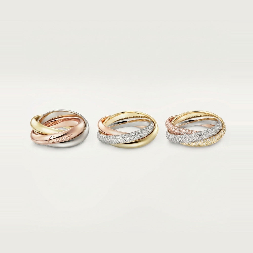 [Noble Aura jewelry]TRINITY 3.2MM RING COLLECTION