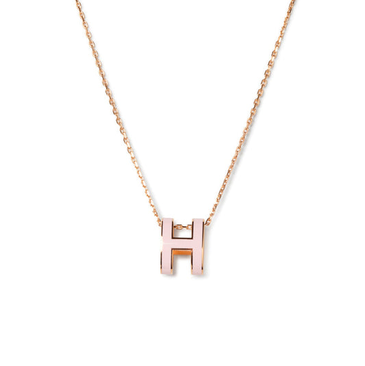[Noble Aura jewelry]POP H PEDANT PINK GOLD