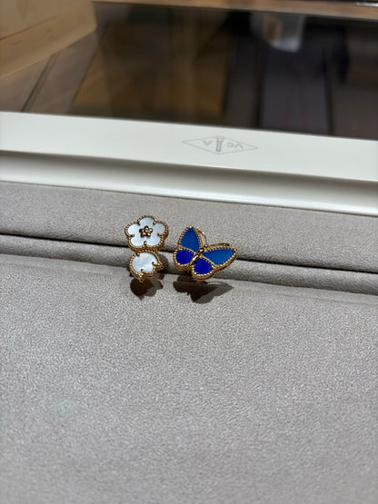 [Noble Aura jewelry]LUCKY SPRING BUTTERFLY OPEN-FACE RINGS