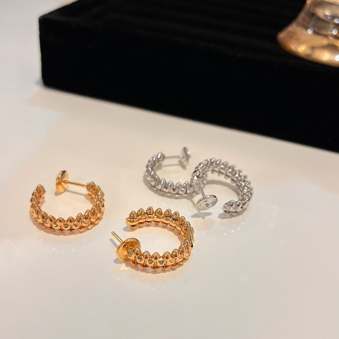 [Noble Aura jewelry]CLASH SMALL HOOP EARRINGS