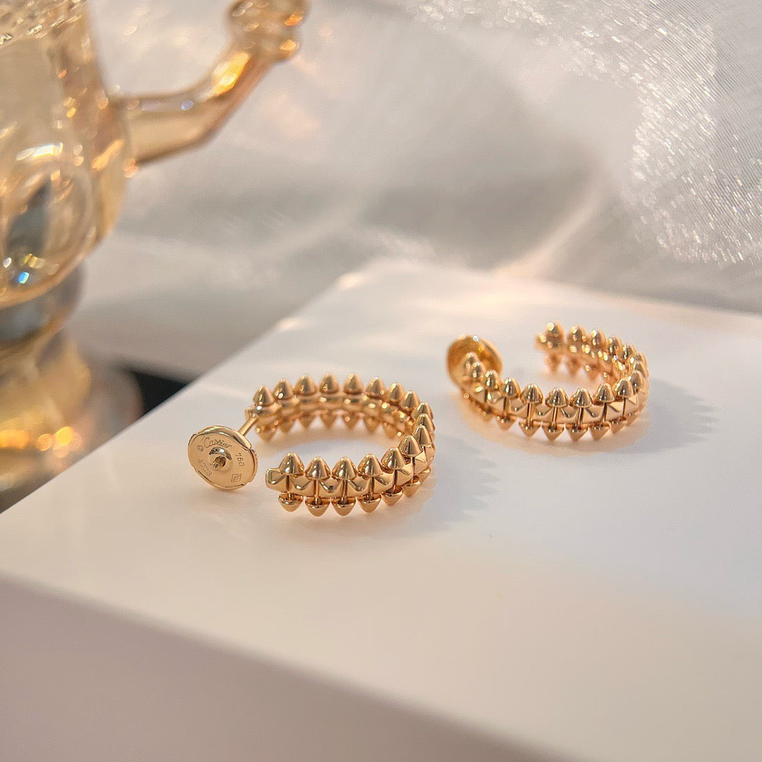 [Noble Aura jewelry]CLASH SMALL HOOP EARRINGS