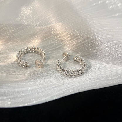 [Noble Aura jewelry]CLASH SMALL HOOP EARRINGS