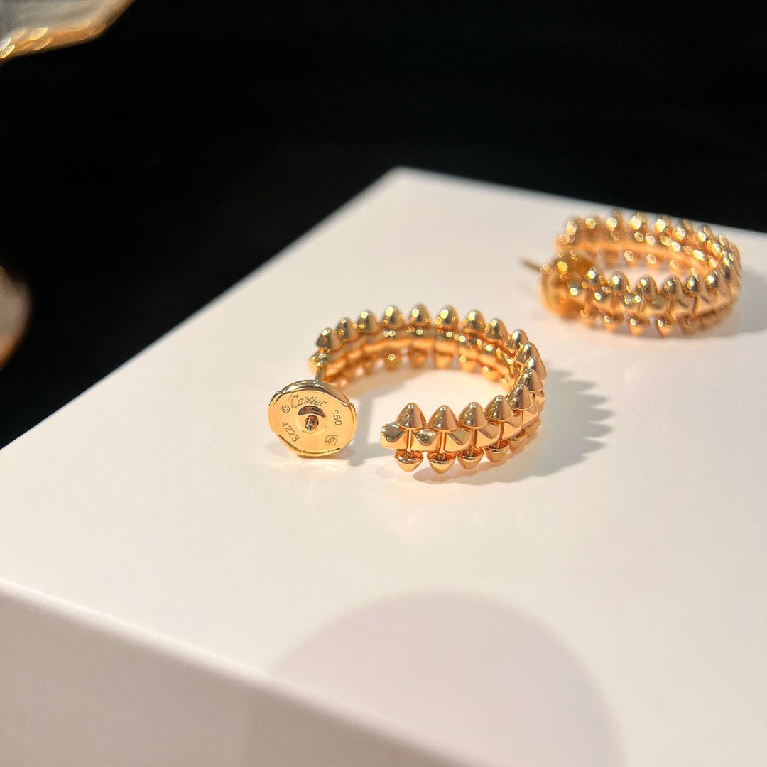 [Noble Aura jewelry]CLASH SMALL HOOP EARRINGS