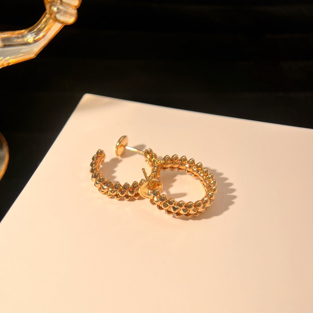 [Noble Aura jewelry]CLASH SMALL HOOP EARRINGS