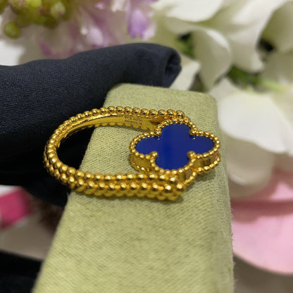 [Noble Aura jewelry]CLOVER RIVERSIBLE RING GOLD COLLECTION