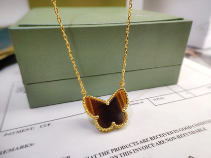 [Noble Aura jewelry] TIGER__ EYE BUTTERFLY NECKLACE
