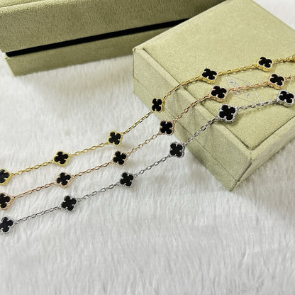 [Noble Aura jewelry]CLOVER 6 MOTIF  ONYXS BRACELET