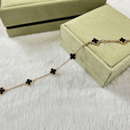 [Noble Aura jewelry]CLOVER 6 MOTIF  ONYXS BRACELET