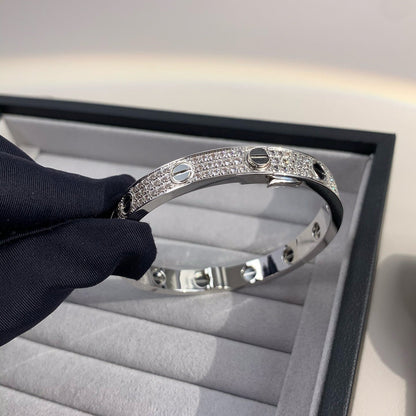 [Noble Aura jewelry]LOVE BRACELET 6.1MM DIAMOND-PAVED CERAMIC