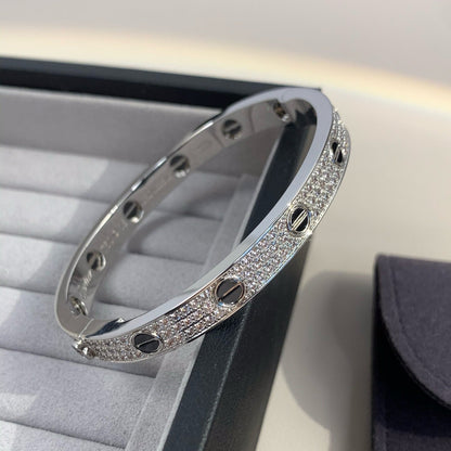 [Noble Aura jewelry]LOVE BRACELET 6.1MM DIAMOND-PAVED CERAMIC