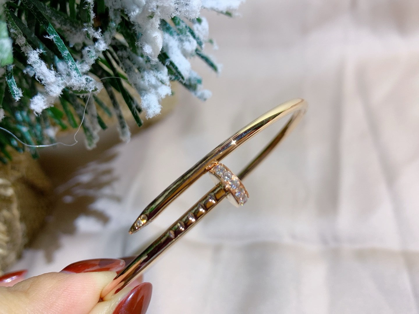 [Noble Aura jewelry]JUSTE BRACELET 2.5MM DIAMONDS