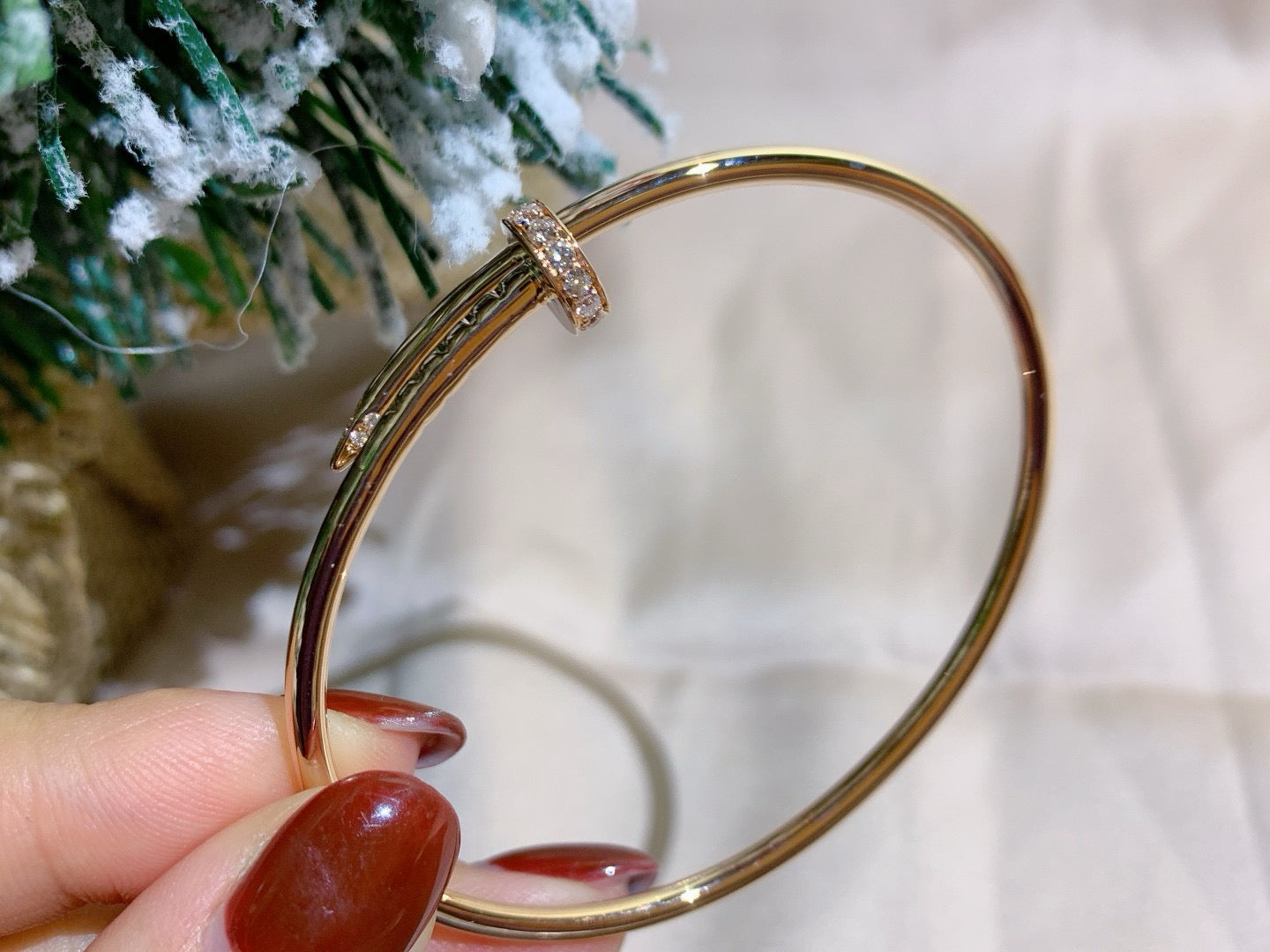 [Noble Aura jewelry]JUSTE BRACELET 2.5MM DIAMONDS