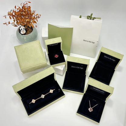 [Noble Aura jewelry]CLOVER 15MM SINGLE FLOWER NECKLACE COLLECTION