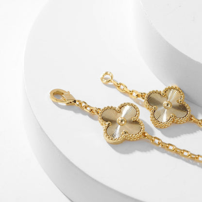 [Noble Aura jewelry]CLOVER 10 MOTIFS LASER NECKLACE