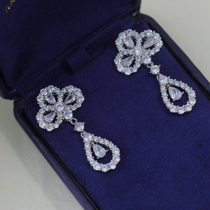 [Noble Aura jewelry]LOOP EARRINGS FULL MOTIF DIAMOND